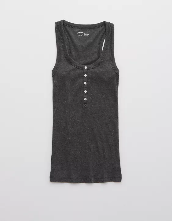 Aerie No BS Henley Tank Top 5 Aerie No BS Henley Tank Top - Image 3