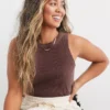 Aerie Textured Free Spirit Ribbed Tank Top 2 Aerie Textured Free Spirit Ribbed Tank Top -Aerie Shop 0441 3168 215 of