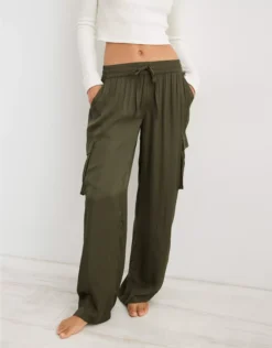 Aerie Shine Cargo Skater Pant