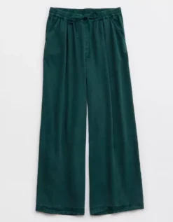 Aerie High Waisted Twill Wide Leg Pant 7 Aerie High Waisted Twill Wide Leg Pant -Aerie Shop 0493 8228 788 f