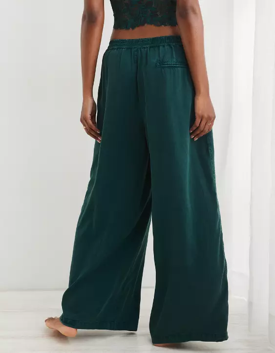 Aerie High Waisted Twill Wide Leg Pant 4 Aerie High Waisted Twill Wide Leg Pant - Image 2