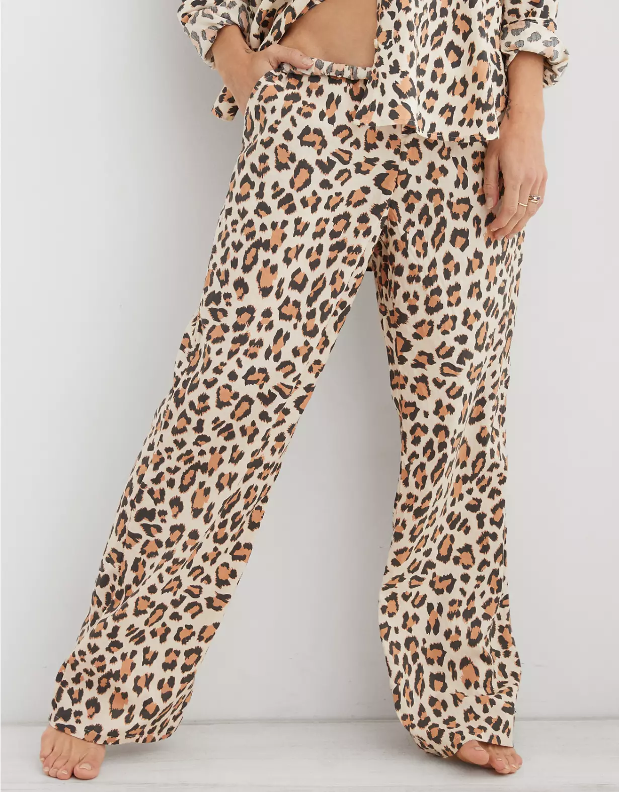 Aerie Leopard Skater Pajama Pant 3 Aerie Leopard Skater Pajama Pant