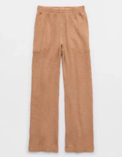 Aerie Straight Leg Waffle Pant 7 Aerie Straight Leg Waffle Pant -Aerie Shop 0701 8055 158 f