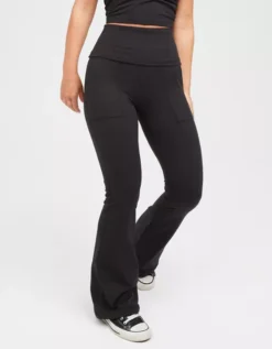 OFFLINE By Aerie The Hugger High Waisted Foldover Flare Legging -Aerie Shop 0702 5364 073 of