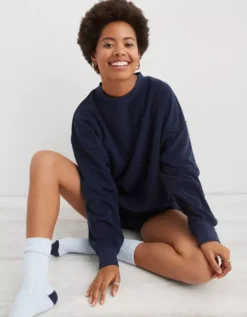 Aerie The Chill Cozy Crew Sweatshirt 7 Aerie The Chill Cozy Crew Sweatshirt -Aerie Shop 0743 3190 410 os