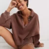 Aerie Quarter Snap Sweatshirt -Aerie Shop 0743 3224 297 of