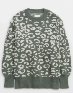 Aerie Leopard Buttercream Sweater 7 Aerie Leopard Buttercream Sweater -Aerie Shop 0745 3157 357 f