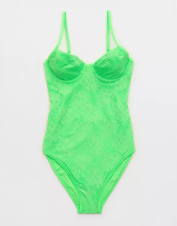 Aerie Lace Underwire One Piece Swimsuit 5 Aerie Lace Underwire One Piece Swimsuit - Image 3