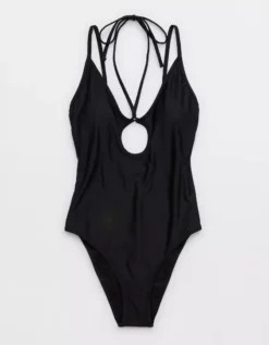 Aerie Keyhole Halter One Piece Swimsuit -Aerie Shop 0751 5016 073 f