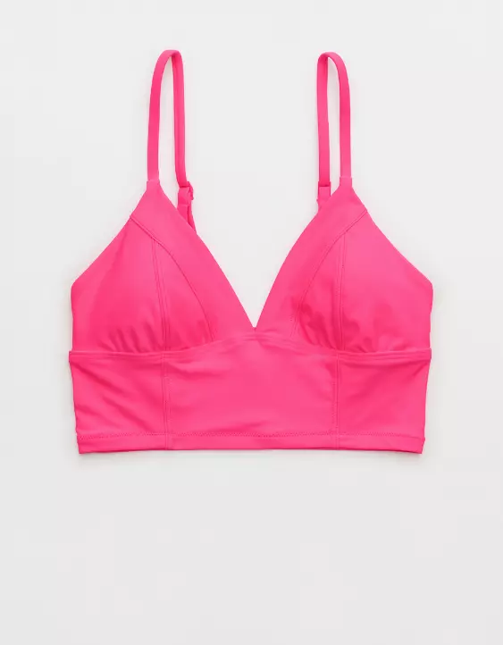 Aerie Seamed Longline Triangle Bikini Top 5 Aerie Seamed Longline Triangle Bikini Top - Image 3