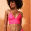 Aerie Seamed Longline Triangle Bikini Top