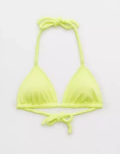 Aerie Shine Pique Scrunchie Tie String Triangle Bikini Top 7 Aerie Shine Pique Scrunchie Tie String Triangle Bikini Top -Aerie Shop 0752 4908 721 f