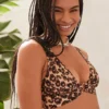 Aerie Longline Plunge Leopard Ring Bikini Top -Aerie Shop 0753 4746 158 of