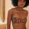 Aerie Leopard Mesh V Wire Bandeau Bikini Top 1 Aerie Leopard Mesh V Wire Bandeau Bikini Top -Aerie Shop 0754 4680 158 of