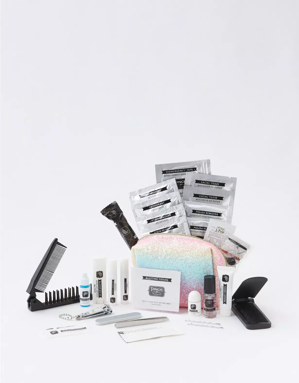 Aerie Pinch Rainbow Glitter Shemergency Kit 3 Aerie Pinch Rainbow Glitter Shemergency Kit