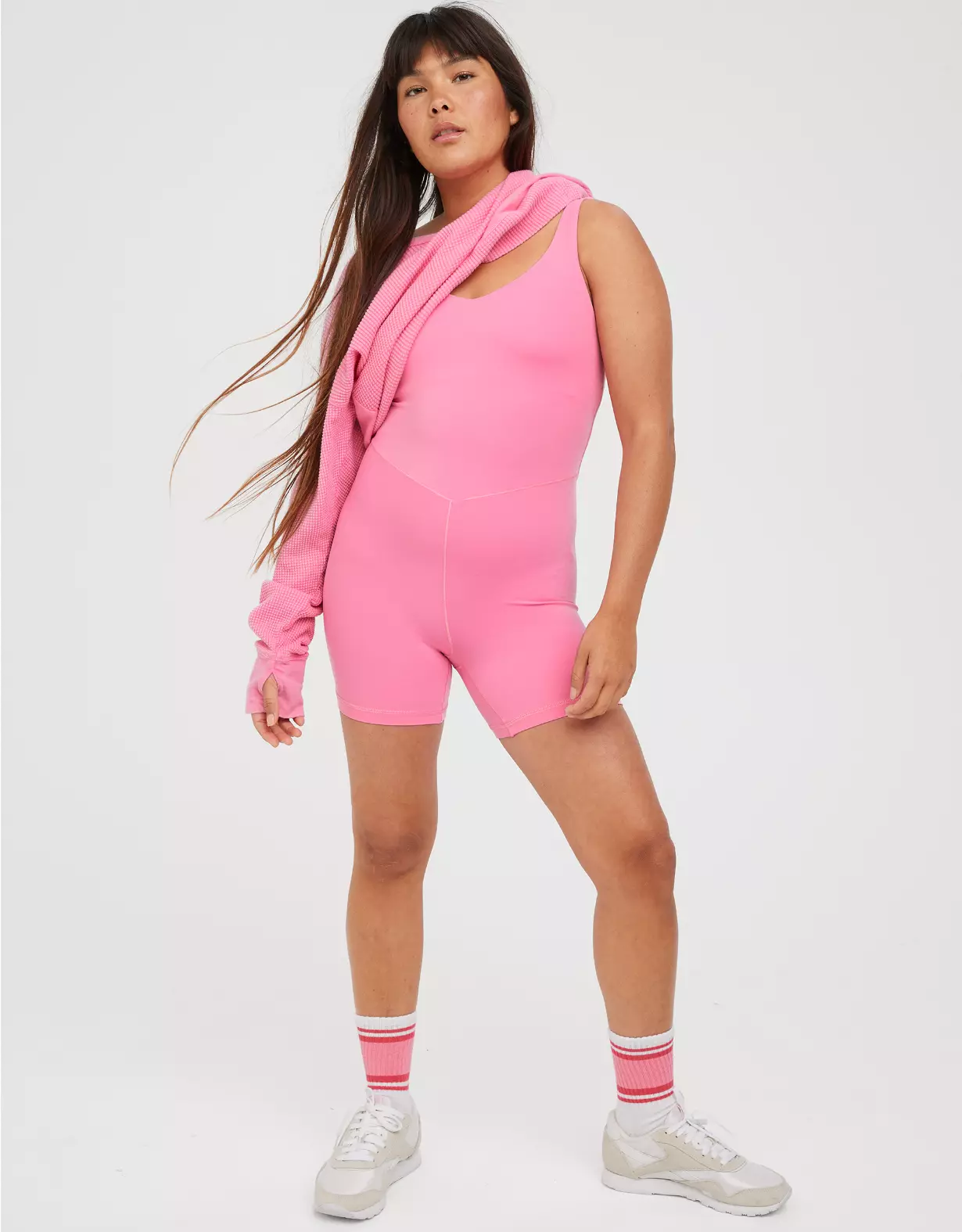 OFFLINE By Aerie Real Me Low Key 5" Romper 3 OFFLINE By Aerie Real Me Low Key 5" Romper