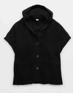Aerie Hooded Ribbed Cape -Aerie Shop 1497 8530 073 f
