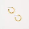 Aerie Demi Fine Chunky Medium Hoop Earrings 1 Aerie Demi Fine Chunky Medium Hoop Earrings -Aerie Shop 1498 7508 709 f