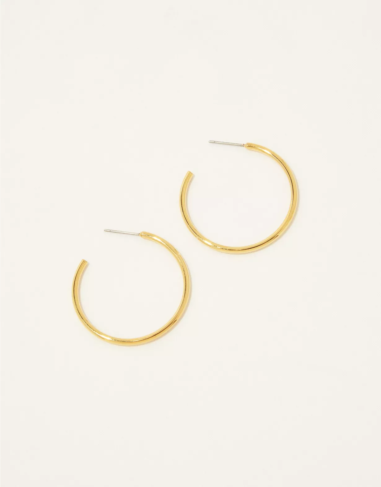 Aerie Demi Fine Large Hoop Earrings 3 Aerie Demi Fine Large Hoop Earrings