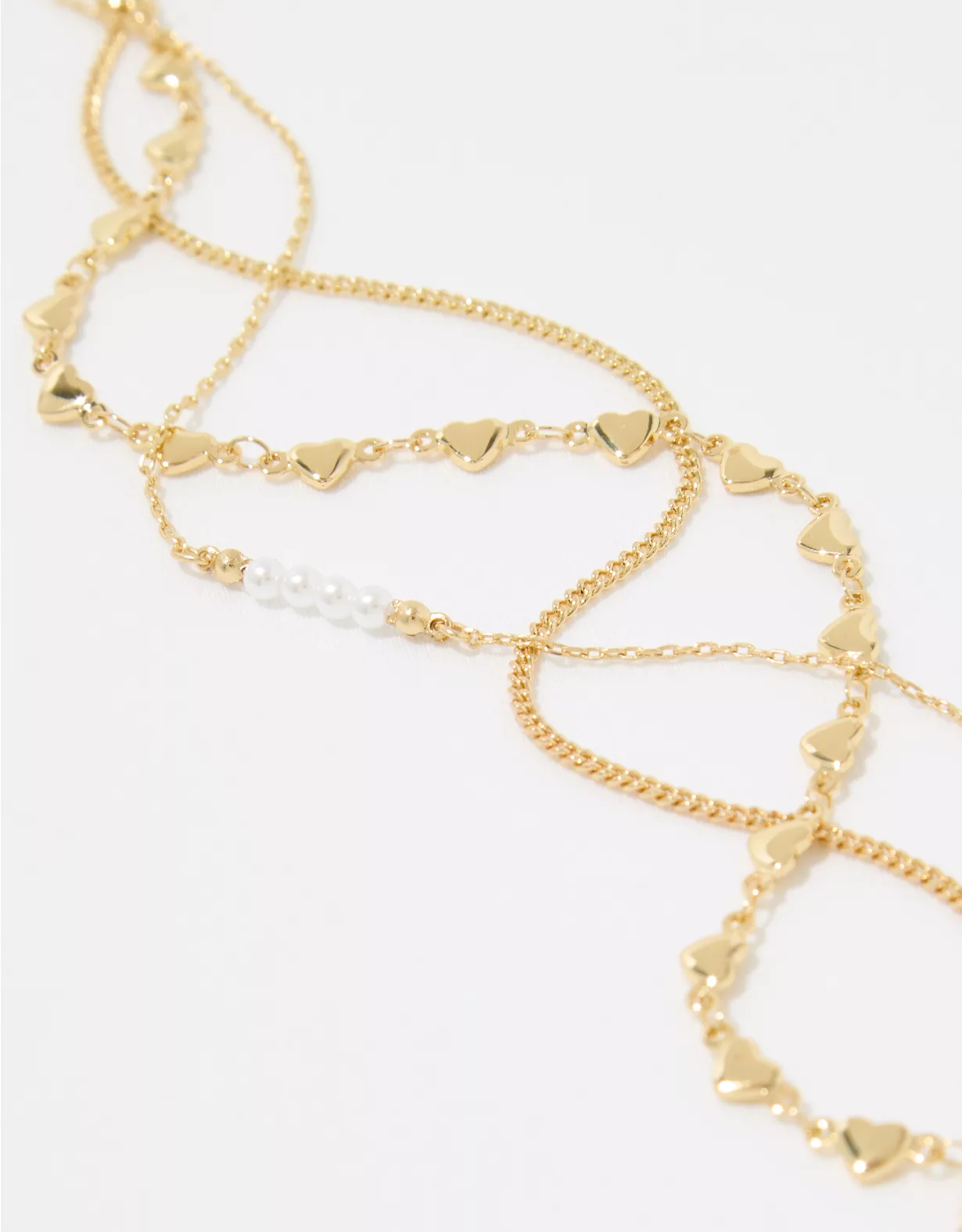 Aerie Dainty Heart And Pearl Necklace Pack 4 Aerie Dainty Heart And Pearl Necklace Pack - Image 2