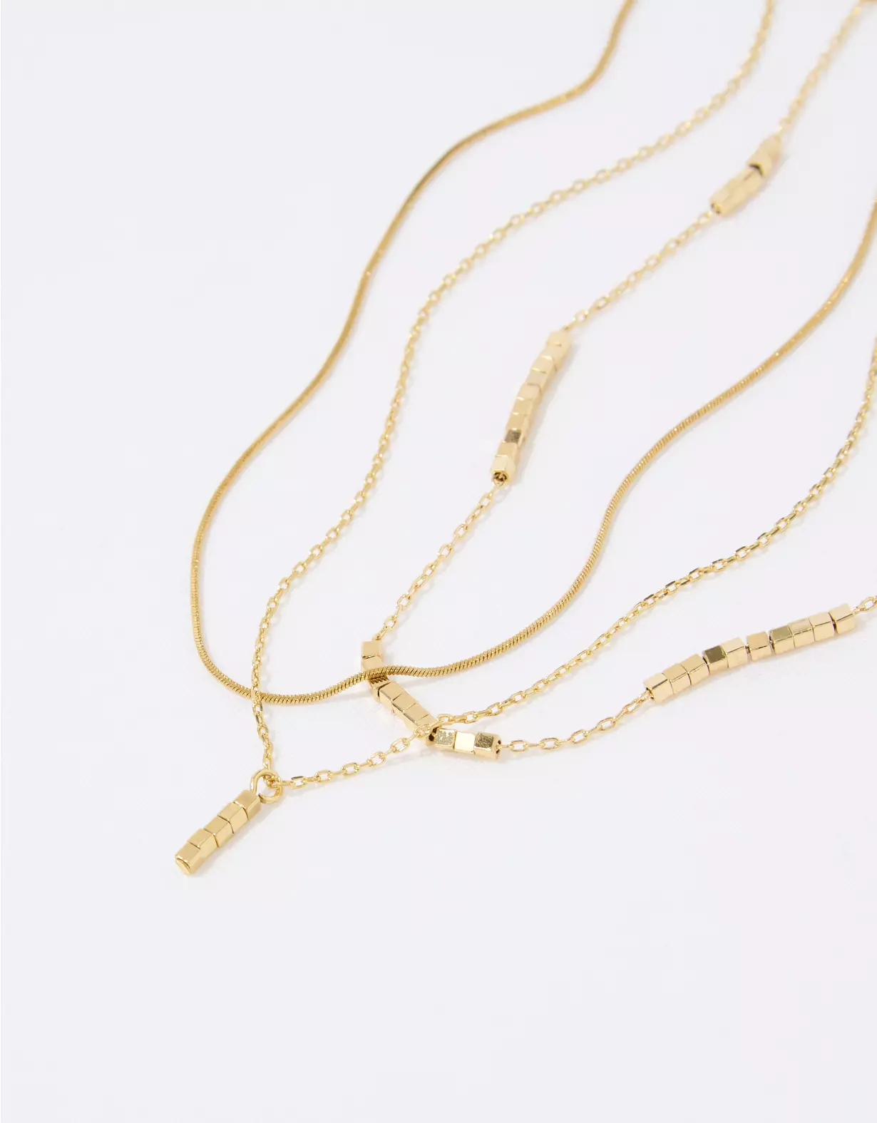 Aerie Square Bead Necklace Pack 4 Aerie Square Bead Necklace Pack - Image 2