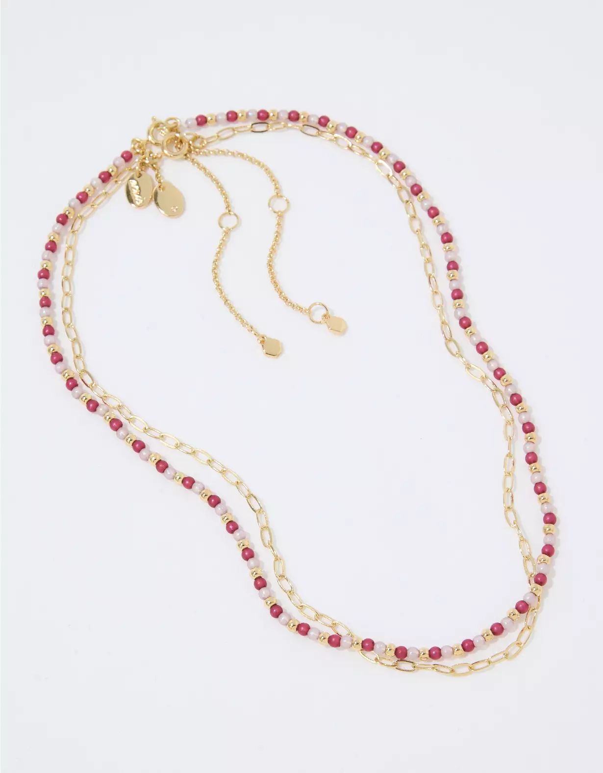 Aerie Iridescent Bead Necklace Pack 3 Aerie Iridescent Bead Necklace Pack