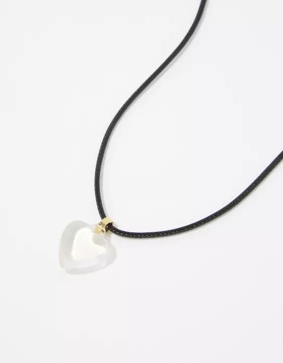 Aerie String And Heart Necklace 5 Aerie String And Heart Necklace - Image 3