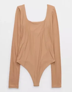 Aerie SMOOTHEZ Long Sleeve Bodysuit -Aerie Shop 1695 3796 158 f