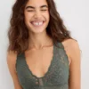 Aerie Show Off Eyelash Lace Padded Plunge Bralette 2 Aerie Show Off Eyelash Lace Padded Plunge Bralette -Aerie Shop 1697 3546 357 of