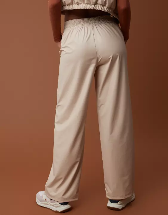 OFFLINE By Aerie Real Luxe Faux Leather Wide Leg Pant 5 OFFLINE By Aerie Real Luxe Faux Leather Wide Leg Pant - Image 3