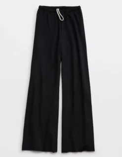 OFFLINE By Aerie OTT Fleece Super Wide Leg Pant 7 OFFLINE By Aerie OTT Fleece Super Wide Leg Pant -Aerie Shop 1703 1248 073 f