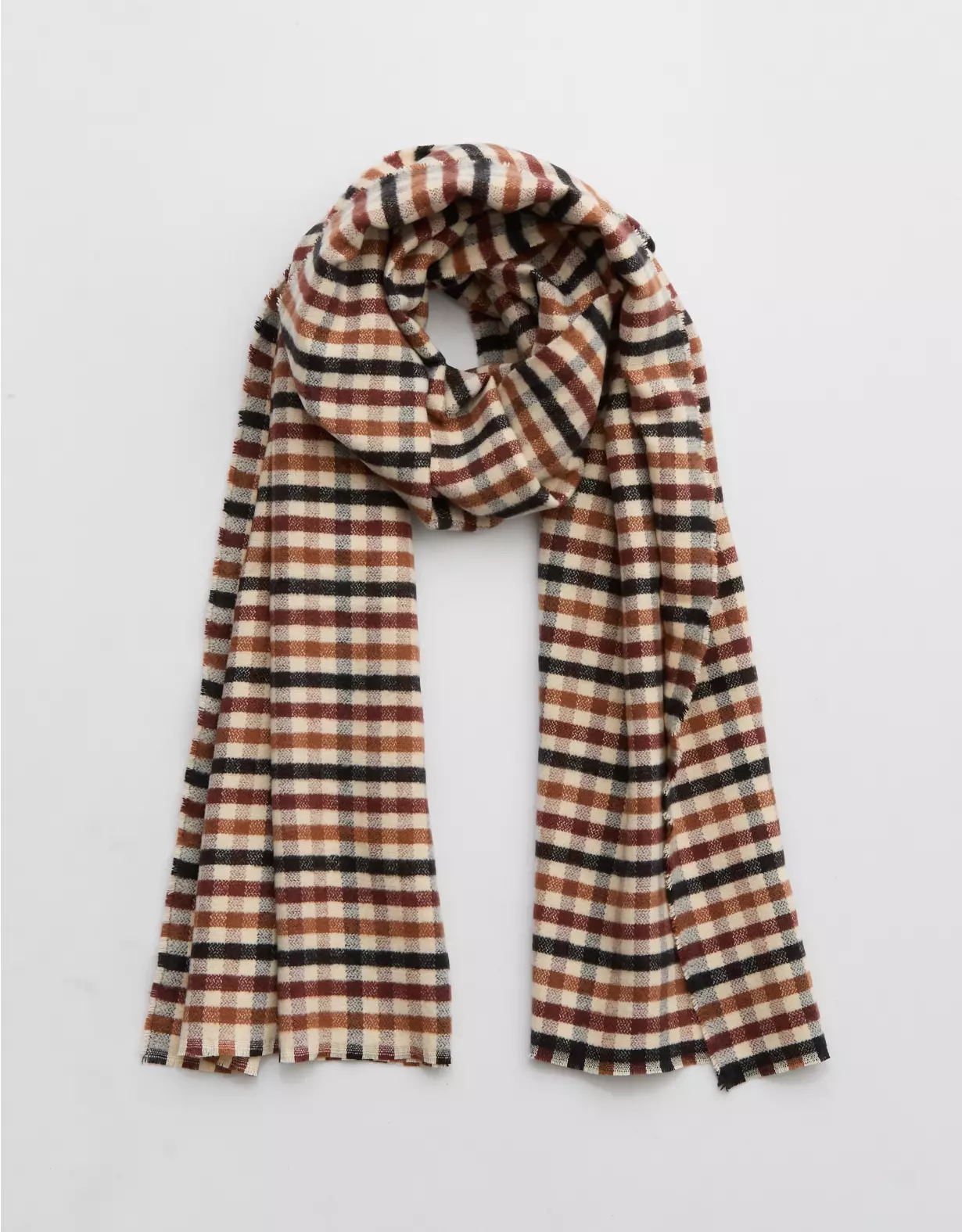 Aerie Lightweight Plaid Scarf 3 Aerie Lightweight Plaid Scarf
