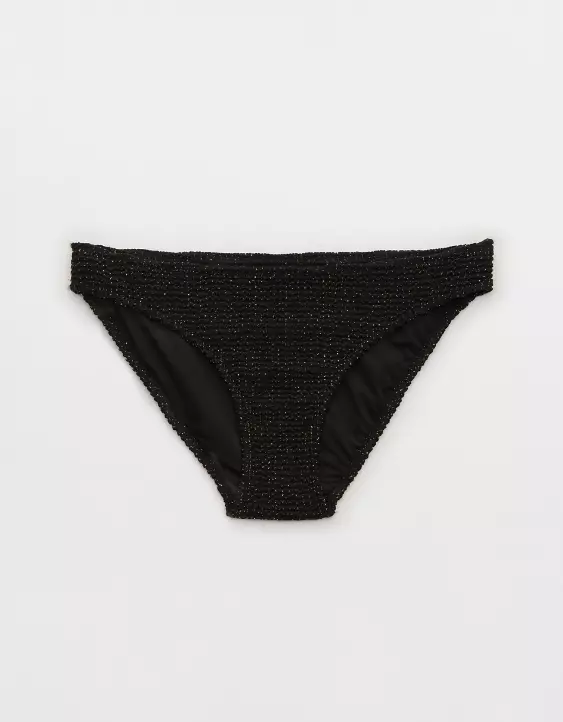 Aerie Lurex Crinkle Full Coverage Bikini Bottom 5 Aerie Lurex Crinkle Full Coverage Bikini Bottom - Image 3