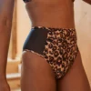 Aerie Leopard Mesh High Cut Cheeky Bikini Bottom 2 Aerie Leopard Mesh High Cut Cheeky Bikini Bottom -Aerie Shop 1754 4683 158 of