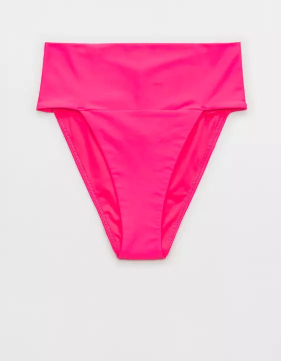Aerie Banded High Cut Cheeky Bikini Bottom 5 Aerie Banded High Cut Cheeky Bikini Bottom - Image 3