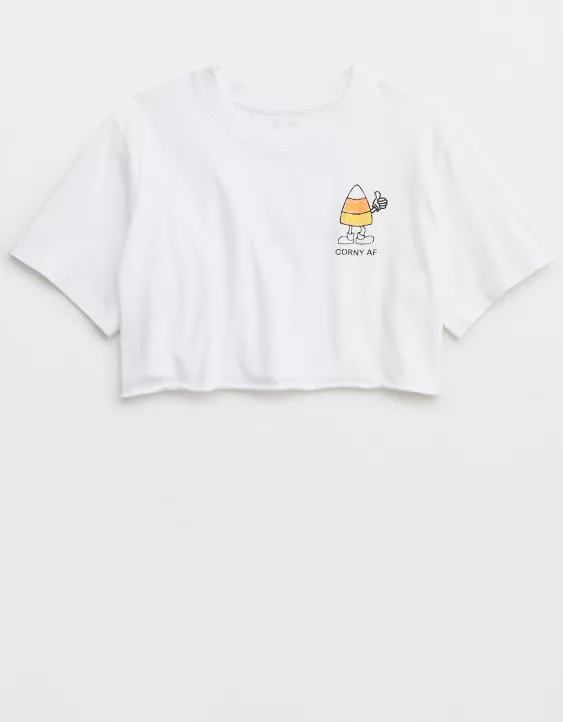 OFFLINE By Aerie Rock N Roll Cropped T-Shirt 5 OFFLINE By Aerie Rock N Roll Cropped T-Shirt - Image 3