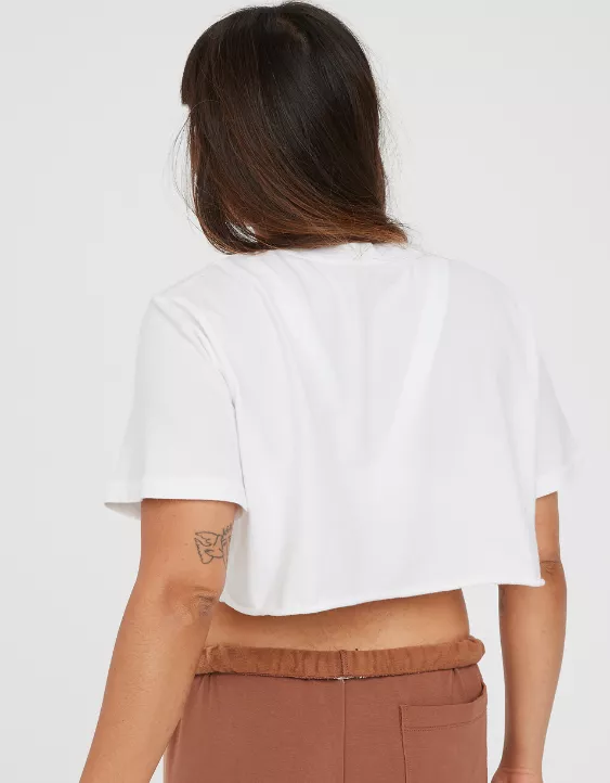 OFFLINE By Aerie Rock N Roll Cropped T-Shirt 4 OFFLINE By Aerie Rock N Roll Cropped T-Shirt - Image 2
