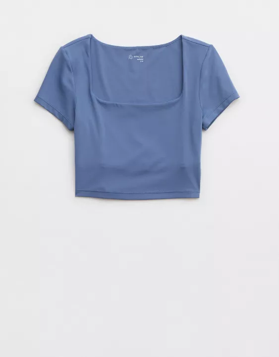 OFFLINE By Aerie Real Me Square Neck T-Shirt 5 OFFLINE By Aerie Real Me Square Neck T-Shirt - Image 3