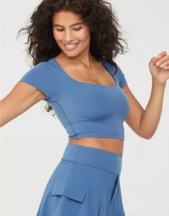 Best Seller 9 OFFLINE By Aerie Real Me Square Neck T-Shirt