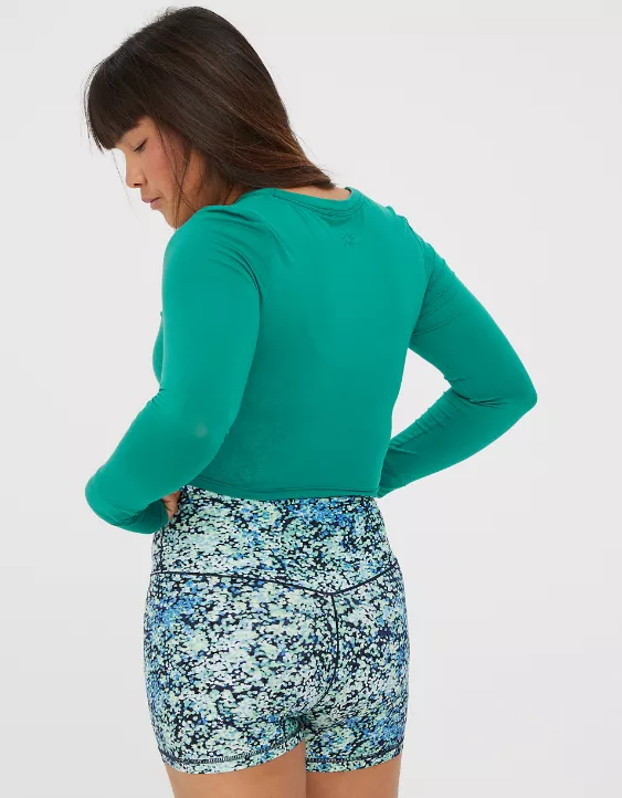 OFFLINE By Aerie Thumbs Up Twist Front Cropped T-Shirt 4 OFFLINE By Aerie Thumbs Up Twist Front Cropped T-Shirt - Image 2