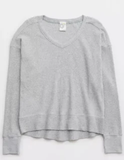 OFFLINE By Aerie Wow! Waffle Oversized T-Shirt -Aerie Shop 2162 1432 012 f