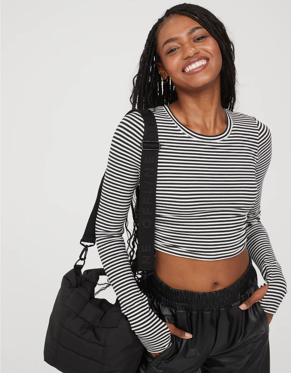 OFFLINE By Aerie Thumbs Up Long Sleeve Ruched T-Shirt 3 OFFLINE By Aerie Thumbs Up Long Sleeve Ruched T-Shirt