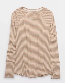 OFFLINE By Aerie Thumbs Up Ribbed Long Sleeve T-Shirt 7 OFFLINE By Aerie Thumbs Up Ribbed Long Sleeve T-Shirt -Aerie Shop 2162 1529 158 f