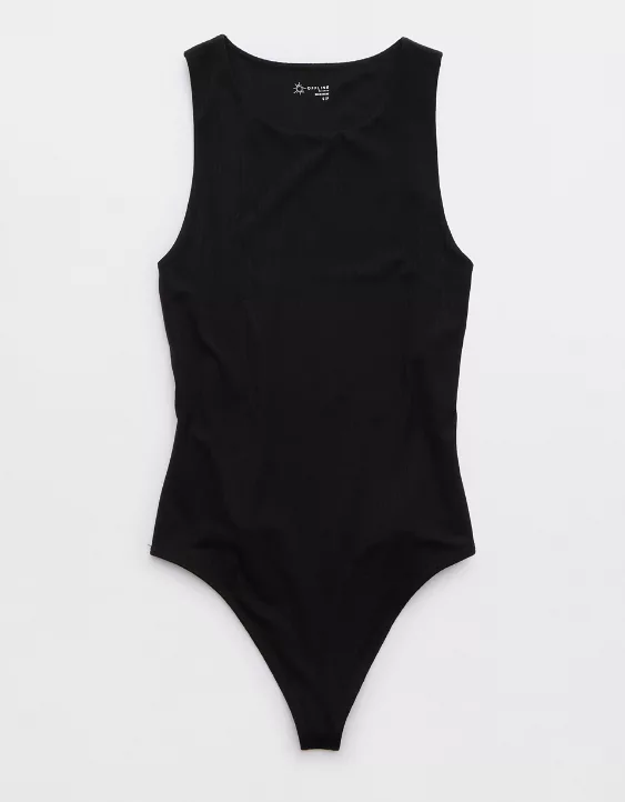 OFFLINE By Aerie Real Me Ribbed High Neck Bodysuit 5 OFFLINE By Aerie Real Me Ribbed High Neck Bodysuit - Image 3