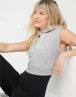OFFLINE By Aerie Throw-Back Hoodie Vest