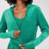 OFFLINE By Aerie Bright Lights Velour Cropped Full Zip Hoodie 1 OFFLINE By Aerie Bright Lights Velour Cropped Full Zip Hoodie -Aerie Shop 2164 1406 858 of