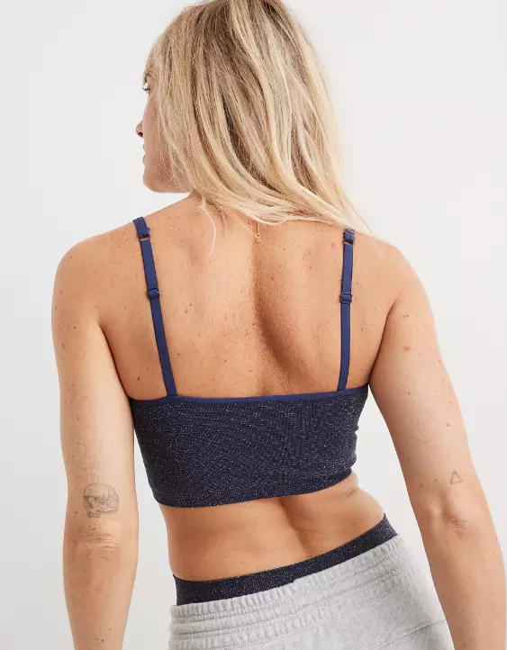 Aerie Superchill Seamless Ribbed Bra Top 5 Aerie Superchill Seamless Ribbed Bra Top - Image 3