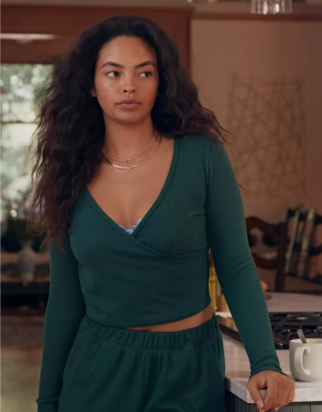 Aerie Waffle Wrap Top 3 Aerie Waffle Wrap Top