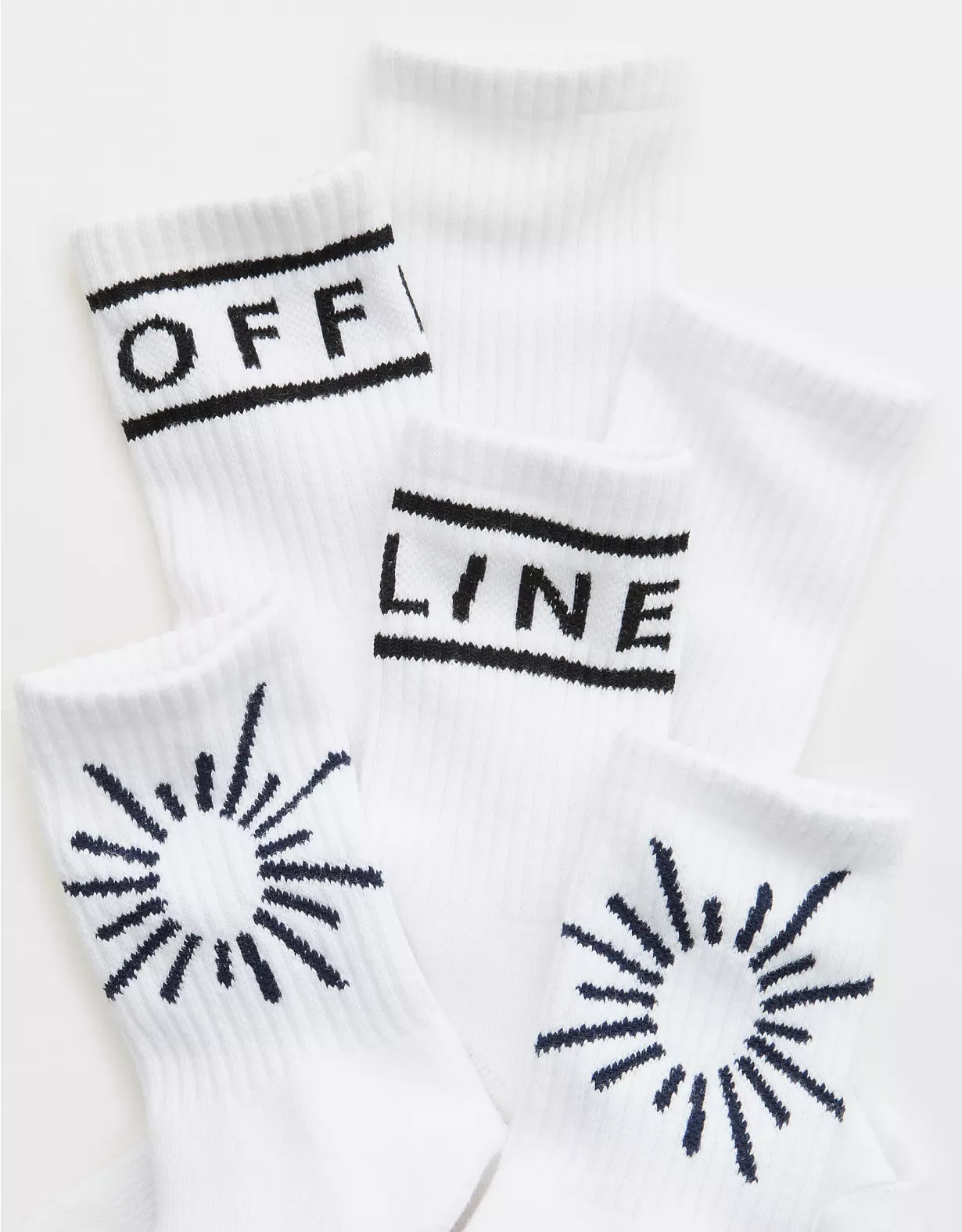 OFFLINE By Aerie Crew Sock 3-Pack 3 OFFLINE By Aerie Crew Sock 3-Pack