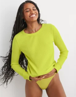 Aerie Fireside Long Sleeve Crewneck T-Shirt